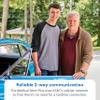 ADT Medical Alert Plus - in-Home Medical Alert System for Seniors - Cellular 4G Coverage, 600ft Pendant Range, Home Temperature Monitoring, 24/7 U.S. Based Monitoring (Fall Detection Pendant) view 4