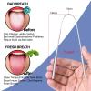 Arsh Tongue Scraper for Adults Stainless Steel Tongue Cleaner for Oral Care & Hygiene Tongue Cleaner for Men and Women Tongue Scrubber for Reduce Bad breath100% Metal Tongue Cleaner view 2
