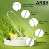 Arsh Tongue Scraper for Adults Stainless Steel Tongue Cleaner for Oral Care & Hygiene Tongue Cleaner for Men and Women Tongue Scrubber for Reduce Bad breath100% Metal Tongue Cleaner view 3