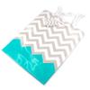 N NicePackaging  10 Qty  Turquoise Polka-Dot/Chevron Paper Tote Gift Bags (8in x 4in x 10in)  For Birthdays/Holidays/Parties/Gifts/Sales/Showers/Special Occasions  4 Sizes view 3