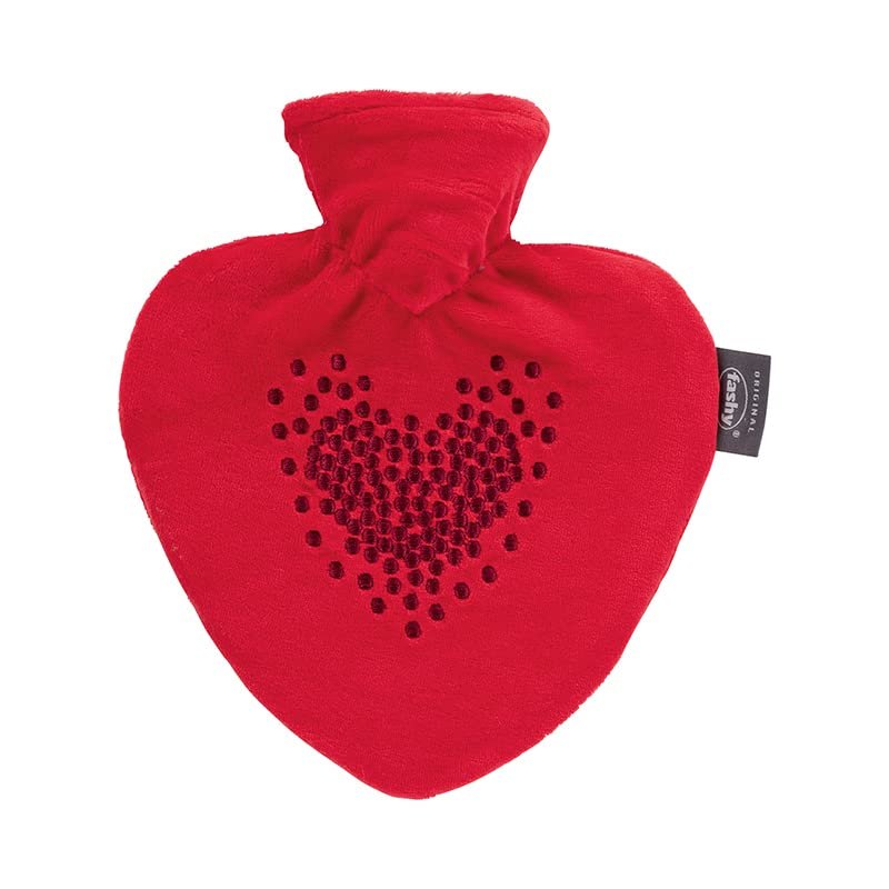Fashy Heart Warming Bottle Cover with Embroidery Red 0.7 L