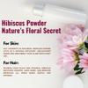 Hibiscus Powder for Skin 227g | Hibiscus Powder for face (8 oz) | 100% Pure Raw Hibiscus Powders for Hair, Skin & Tea | Vegan, Non GMO, Gluten Free.Made from selected best whole Hibiscus flowers. view 3