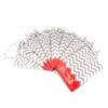 N NicePackaging  10 Qty  Coral Polka-Dot/Chevron Paper Tote Gift Bags (4.75in x 2.5in x 6.75in)  For Birthdays/Holidays/Parties/Gifts/Sales/Showers/Special Occasions  4 Sizes view 3