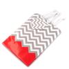 N NicePackaging  10 Qty  Coral Polka-Dot/Chevron Paper Tote Gift Bags (4.75in x 2.5in x 6.75in)  For Birthdays/Holidays/Parties/Gifts/Sales/Showers/Special Occasions  4 Sizes view 4