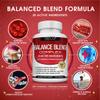 Premium Natural Balance Blend Complex Supplement - Natural 20 Herbs and Vitamins with Cinnamon Non-GMO Vegan, for Men Women, 60 Capsules view 2