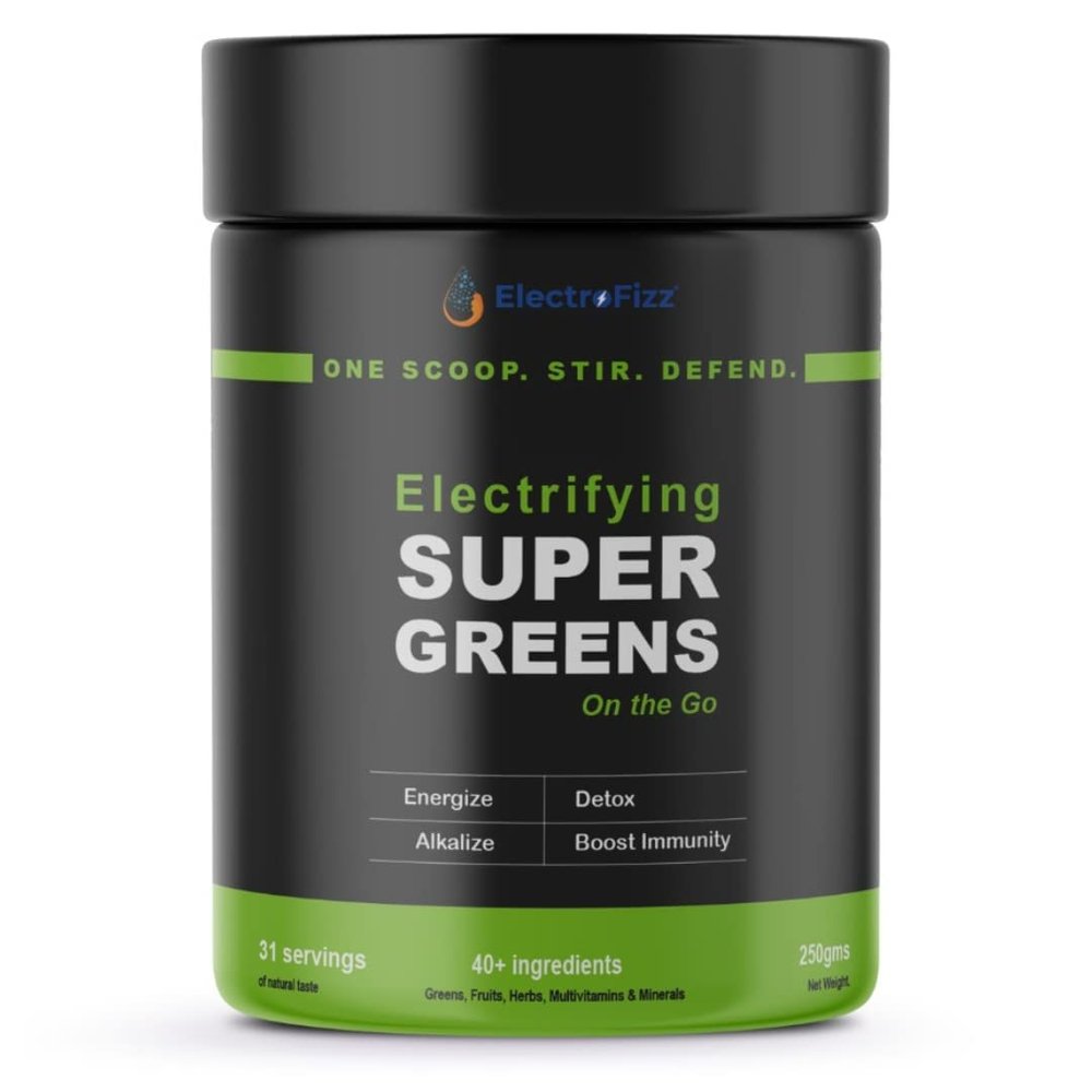 Kavir Supergreens Superfood, Premium Ingredients, Greens, Fruits &Herbs -Spirulina, Moringa, Wheat Grass etc,Boost Energy, Detox, Enhance Health & Immunity (Powder)
