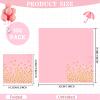 100 Pcs Pink Cocktail Napkins - Pink and Gold Paper Napkins Disposable for Birthday Bridal Shower Wedding Valentines Day Party view 2