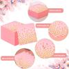 100 Pcs Pink Cocktail Napkins - Pink and Gold Paper Napkins Disposable for Birthday Bridal Shower Wedding Valentines Day Party view 3