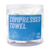 100 PCS Canned Compressed Face Towels,Compressed towels for travel,Disposable Napkins Mini Magic Coin Tissues Portable for Camping Home,Beauty Travel,Sports Outdoor. view 1
