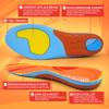 ORHILYA Arch Support Insert Plantar Fasciitis Pain Relief Heel Spur Orthopedic Insole Men Women, Flat Feet Comfort Gel Work Boot Shoe Orthotic Insert Long Time Standing, XS view 4