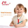 Chew Necklaces for Sensory Kids - 5 Pack Silicone Chewy Toys for ADHD, Autism, SPD, Oral Motor Therapy Tool with Textured Surface, Anxiety Relief Chewables view 2
