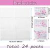 24 Packs Travel Size Tissue Pocket Slim Pack Facial 3 Ply Wallet Size Pocket Tissues for Travel Wedding Party Favors, 6 Styles(Flower Bible) view 2