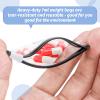56 Pcs AM PM Pill Pouches Bags Travel Pill Bags Zippered Medicine Organizer Day and Night Pill Bag Reusable Plastic Pill Baggies with Slide Lock Monthly Pill Organizer 2 Times a Day (Clear, Black) view 3