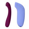 Dame Products Arc Personal Curved Massager for Women-Plum+AER Massager-Perwinkle-Stress Relief Comfort Relax,Release Powerful Strokes view 1