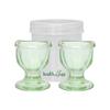 HealthAndYoga ChillEyes Transparent Glass Eye Wash Cup - Effective Eye Rinse and Cleansing  Eco-Friendly, Non-Reactive, Safe and Comfortable (Green - Set of 2) view 1