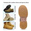 GULELAYAR Shoe Replacement Rubber Half Sole and Heels, Shoe Pads Non-Skid Sole Protector Heels Repair Replacement Shoe Grips for Bottom of Shoes (Black) view 3