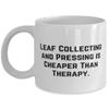 Leaf Collecting and. 11oz 15oz Mug, Leaf Collecting and Pressing Cup, Inappropriate Gifts For Leaf Collecting and Pressing, Fall leaves, Unique gifts, Leaf pressing, Pressed leaves view 1