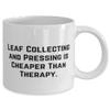Leaf Collecting and. 11oz 15oz Mug, Leaf Collecting and Pressing Cup, Inappropriate Gifts For Leaf Collecting and Pressing, Fall leaves, Unique gifts, Leaf pressing, Pressed leaves view 2