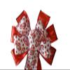 1 Pcs 10" Hand Made Wired 2 Ribbon Valentine's Day Wreath Bow Red Hearts Love Glitter view 2
