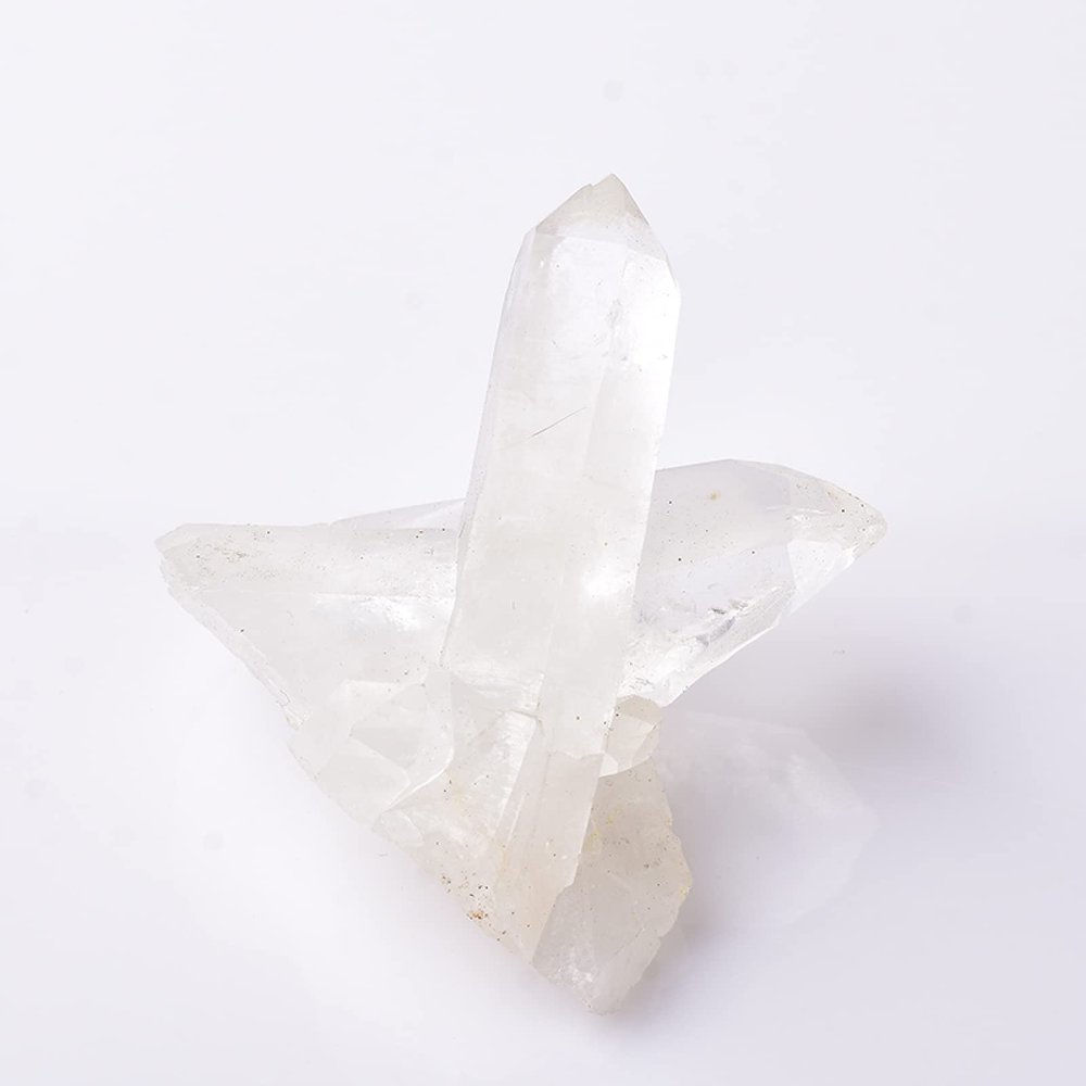 100% Natural Crystal Cluster Irregular Quartz Stones Stones White Crystal Point Specimen Home Decor Raw Crystals,White Crystal,30-60g