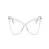 URISMO Fashion Triangle Oversized Reading Glasses, Large Blue Light Blocking Computer Readers, Big Frame Unbreakable Eyewear (Color : C9, Size : +0.00) view 2