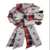 1 Pcs 10" Hand Made Puff Patriotic Wired Bow Flag Red White Blue Star Independence view 2