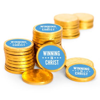 80ct Vacation Bible School Candy Religious Party Favors Chocolate Coins Church Items (80 Count) - Gold Foil - First Communion, Baptism, Confirmation