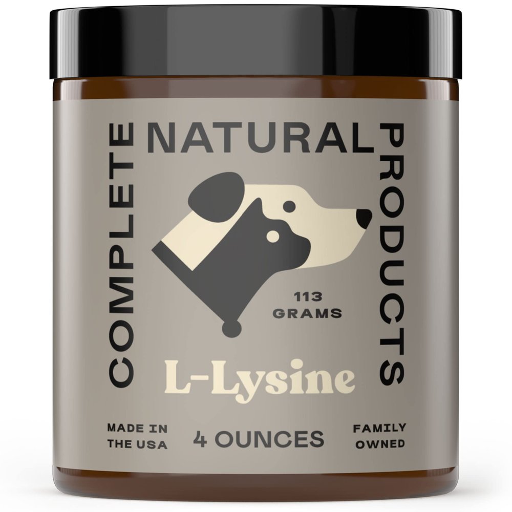 Complete Natural Products L-Lysine Powder for Pets - 4oz - Pure L-Lysine Powder