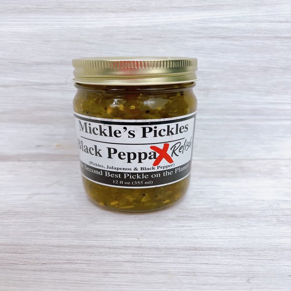 Black Peppa X RELISH Mickle's Pickles (12) 12oz Jars