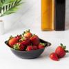 EcoQuality 16 oz Black Plastic Square Bowls with Gold Rim - Disposable Plastic Soup Bowls, Heavy Duty Plastic Salad Bowls, Dessert Bowl for Baby Showers, Weddings, Birthday Party (30 PACK) view 3