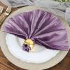Tableclothsfactory Pack of 5 - Violet Amethyst Accordion Crinkle Taffeta Napkins - Impeccable Metallic Glint - Perfect for Wedding Ceremonies, Birthday, Party, Event, Banquet, Restaurant Tableware - view 1
