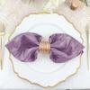 Tableclothsfactory Pack of 5 - Violet Amethyst Accordion Crinkle Taffeta Napkins - Impeccable Metallic Glint - Perfect for Wedding Ceremonies, Birthday, Party, Event, Banquet, Restaurant Tableware - view 2