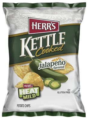 Herr's - Kettle Cooked Chips (Herr's Kettle Cooked Potato Chips Jalapeno, 2.5 Oz 6 Pack)