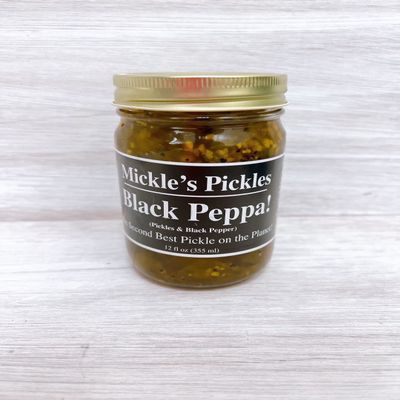 Black Peppa Mickle's Pickles (12) 12oz Jars