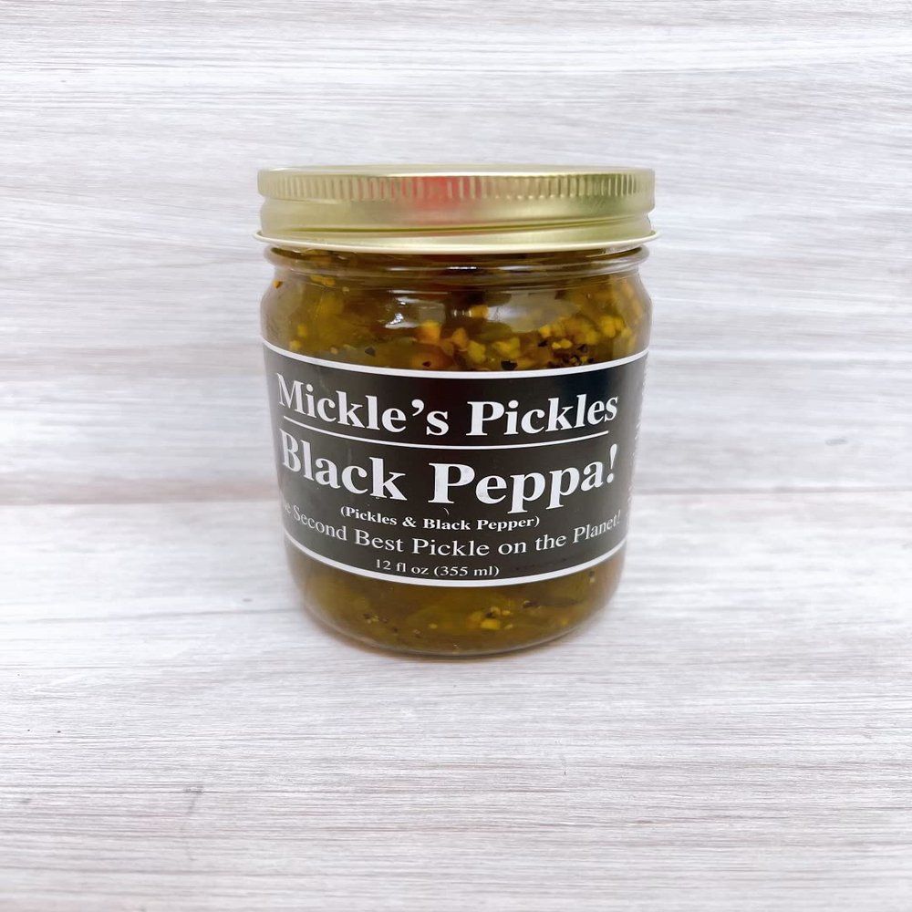 Black Peppa Mickle's Pickles (12) 12oz Jars