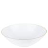 EcoQuality 16 oz White Plastic Round Bowls with Gold Rim - Disposable Plastic Soup Bowls, Heavy Duty Plastic Salad Bowls, Dessert Bowl for Baby Showers, Weddings, Birthday Party (240 PACK) view 1