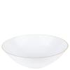 EcoQuality 16 oz White Plastic Round Bowls with Gold Rim - Disposable Plastic Soup Bowls, Heavy Duty Plastic Salad Bowls, Dessert Bowl for Baby Showers, Weddings, Birthday Party (90 PACK) view 1