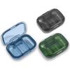 3 Pack 3 Compartment Pill Box, Moisture Proof Pill Case, Travel Pill Organizer for Pocket Purse, Daily Portable Medicine Vitamin Box, Fish Oil Box, Supplement Box view 1