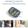 3 Pack 3 Compartment Pill Box, Moisture Proof Pill Case, Travel Pill Organizer for Pocket Purse, Daily Portable Medicine Vitamin Box, Fish Oil Box, Supplement Box view 2