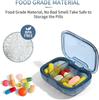 3 Pack 3 Compartment Pill Box, Moisture Proof Pill Case, Travel Pill Organizer for Pocket Purse, Daily Portable Medicine Vitamin Box, Fish Oil Box, Supplement Box view 3