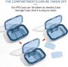 3 Pack 3 Compartment Pill Box, Moisture Proof Pill Case, Travel Pill Organizer for Pocket Purse, Daily Portable Medicine Vitamin Box, Fish Oil Box, Supplement Box view 4