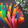 100pcs Disposable Drinking Cute Straw Individually Wrapped, Milkshake Plastic Straws in Assorted Bright Colors, Large Pack view 4