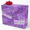 MyPupSocks Personalized Wrapping Paper for Son, Purple Glitter Name Gift Wrap Paper Custom Name Wrapping Paper Roll for Mom Mama Mother's Day, Customize Birthday Wrapping Paper 58x23 2 Rolls view 1