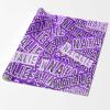 MyPupSocks Personalized Wrapping Paper for Son, Purple Glitter Name Gift Wrap Paper Custom Name Wrapping Paper Roll for Mom Mama Mother's Day, Customize Birthday Wrapping Paper 58x23 2 Rolls view 2