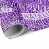 MyPupSocks Personalized Wrapping Paper for Son, Purple Glitter Name Gift Wrap Paper Custom Name Wrapping Paper Roll for Mom Mama Mother's Day, Customize Birthday Wrapping Paper 58x23 2 Rolls view 3