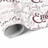 MyPupSocks Personalized Logo Wrapping Paper, Custom Your Own Name White Funny Wrapping Paper Roll for Boys Girls Baby Shower Anniversary Birthday Christmas Graduation Gift 58x23 Inch 2 Rolls view 3