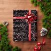 MyPupSocks Personalized Your Own Name Black Wrapping Paper with Logo, Custom Gift Wrapping Paper Roll for Friend Sister BFF Customized Birthday Christmas Graduation Wrap Paper 58x23 5 Rolls view 4