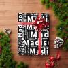 MyPupSocks Personalized Wrapping Paper for Son, White Name Black Background Gift Wrap Paper Custom Name Wrapping Paper Roll for Mom Mama Mother's Day, Customize Birthday Wrapping Paper 58x23 5 Rolls view 4
