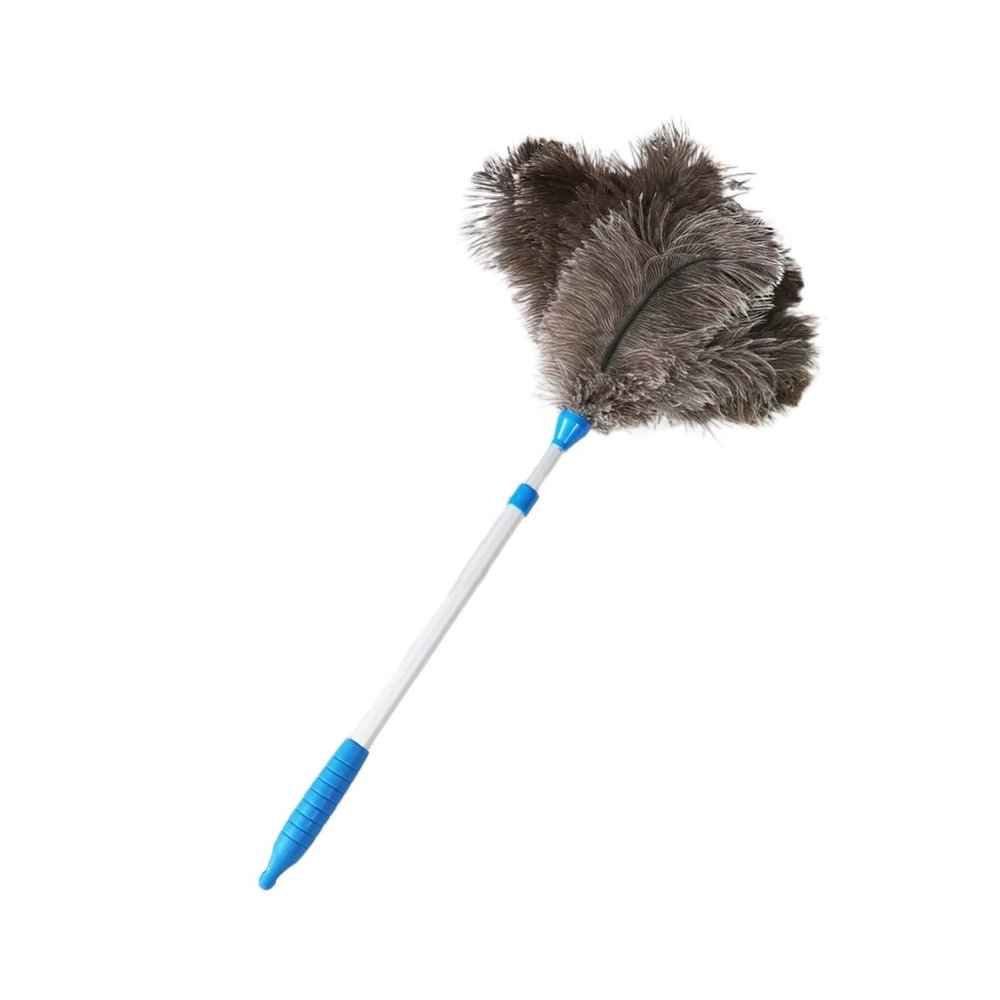 Feather Duster Feather Ostrich Feather Duster 60-70cm with Retractable Aluminum Handle Cleaning Supplies for Home Car Office Handle Dusters
