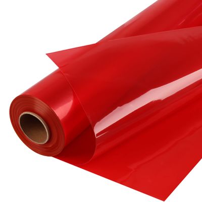 POPGIFTU Cellophane Wrap Roll Red(34 in x 100 ft)- 3 Mil Thicken Translucent Red Cellophane Roll, Large Colorful Cello Wrapping Paper for Gift Basket Treats Wrap DIY Arts Crafts Decoration